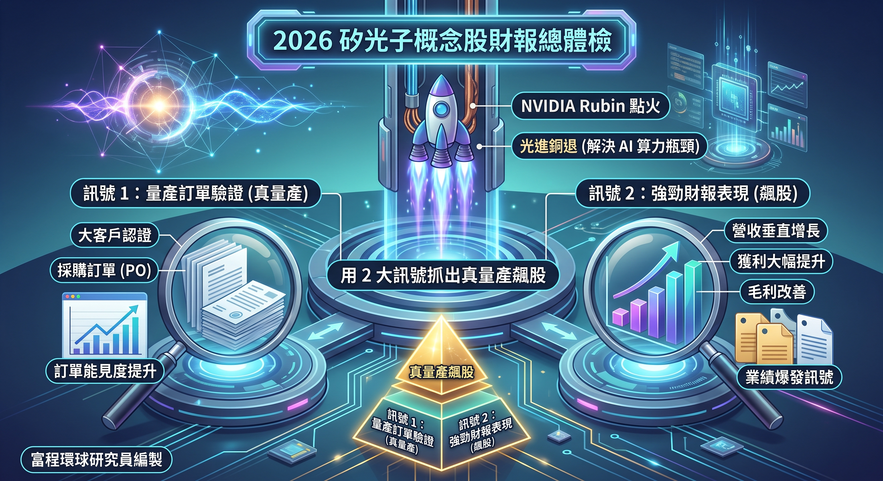 NVIDIA Rubin 點火「光進銅退」！2026 矽光子概念股財報總體檢：用 2 大訊號抓出真量產飆股