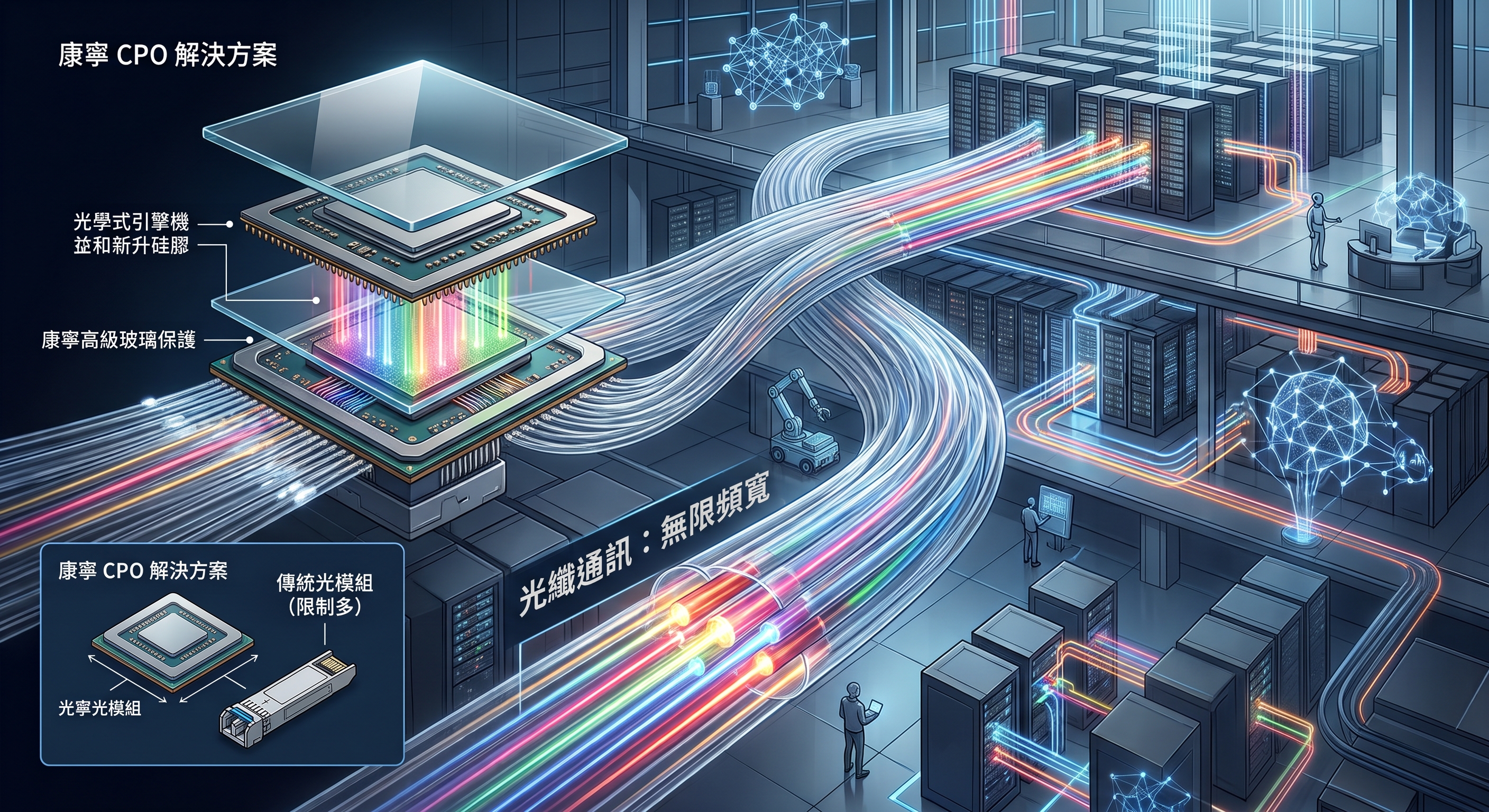 康寧如何定義 AI 資料中心？解析 CPO 技術與光纖通訊的關鍵領先優勢